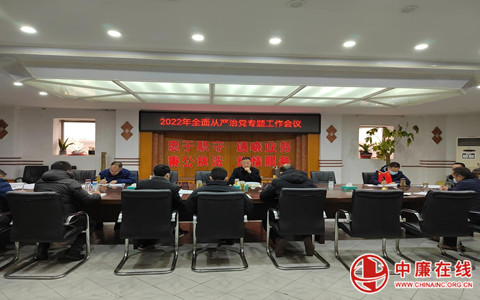 利辛县自然资源和规划局召开全面从严治党专题工作会议